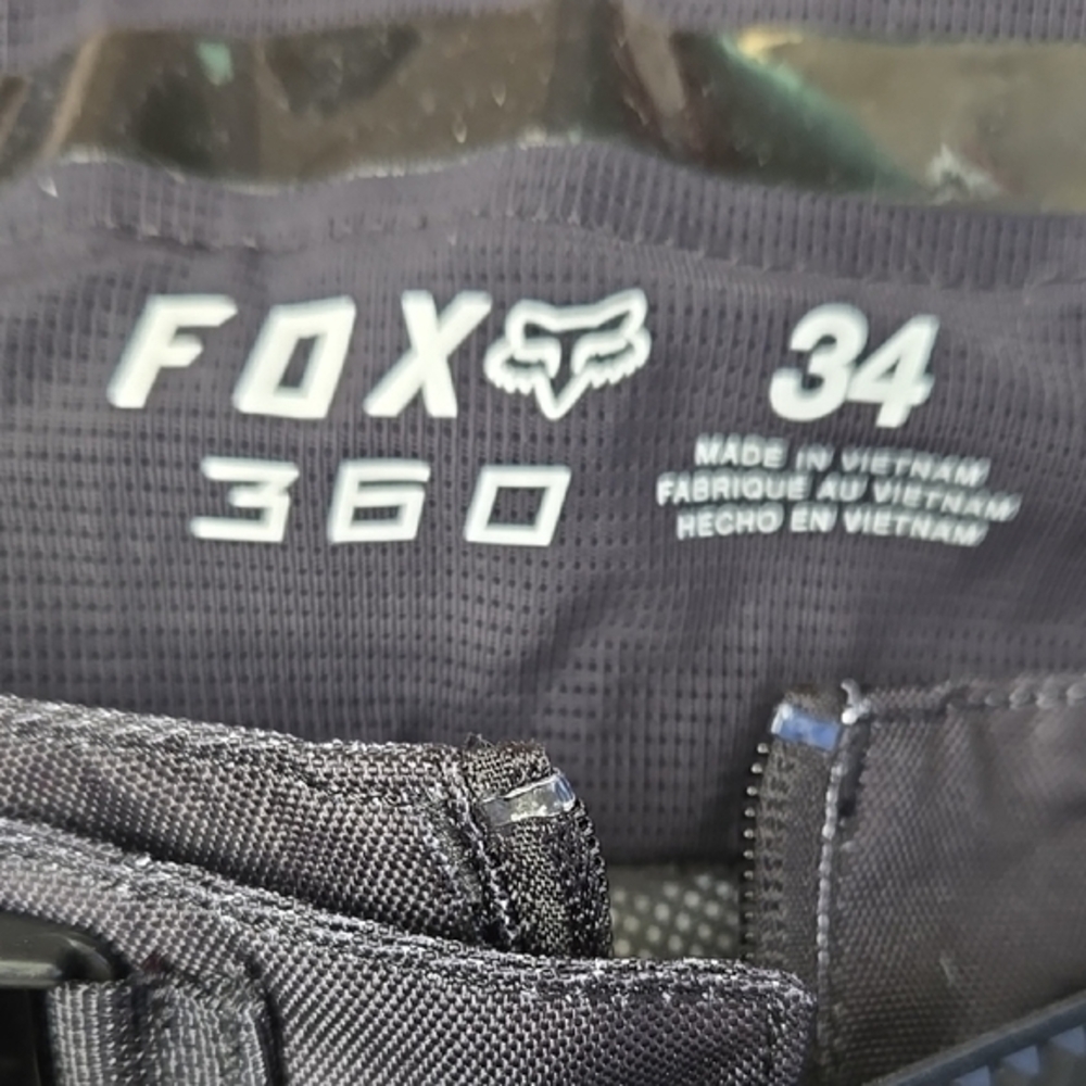Fox Racing 360 Black and White Men's Pants - Picture 2 of 7